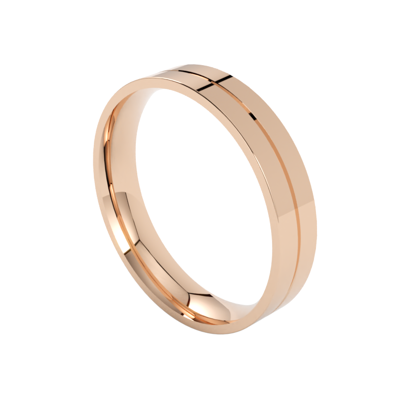 proste złote obrączki ślubne z różowego złota